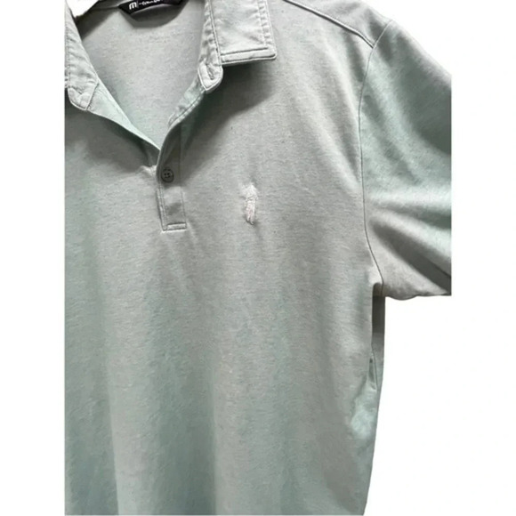 Travis Mathew Golf Polo Mens Size M Light Green Short Sleeve - Picture 2 of 6
